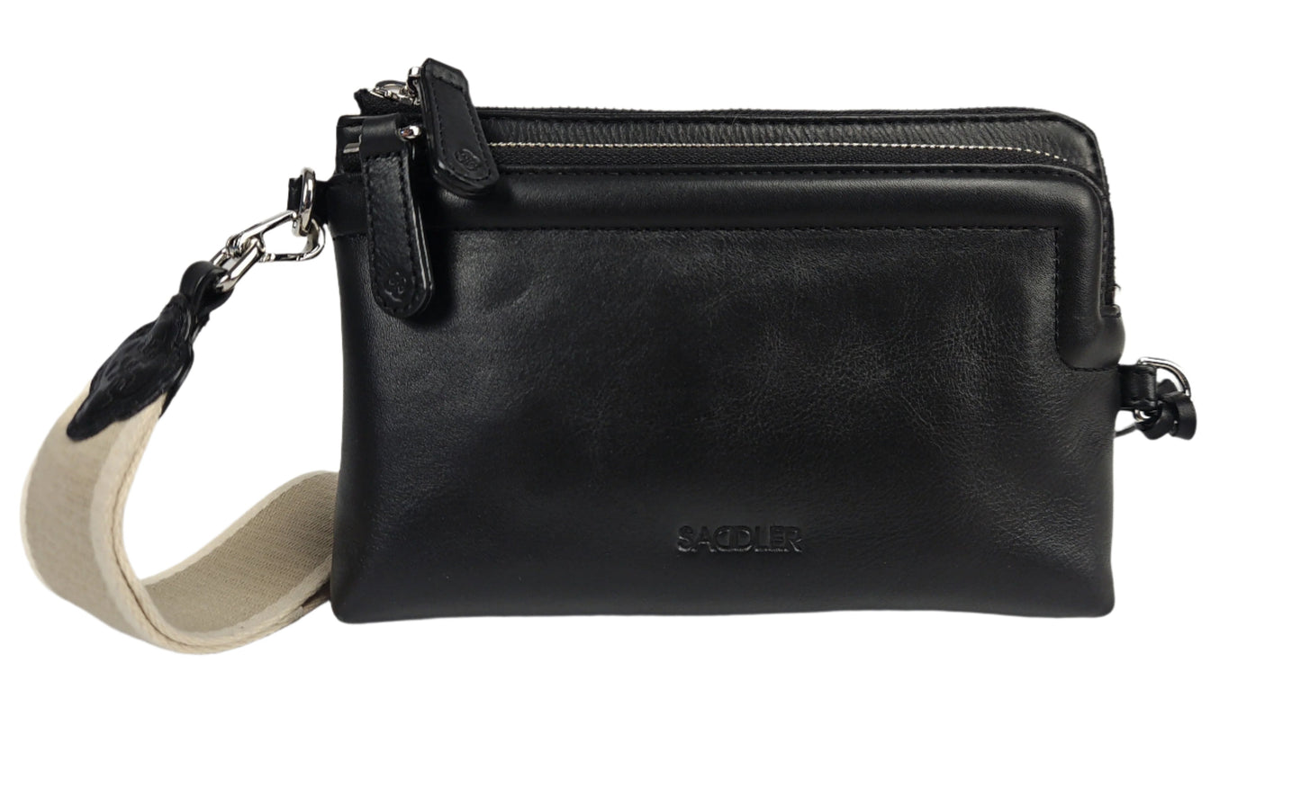 Heather Leather Clutch & Crossbody Bag - Handmade by Saddler  – Versatile & Compact