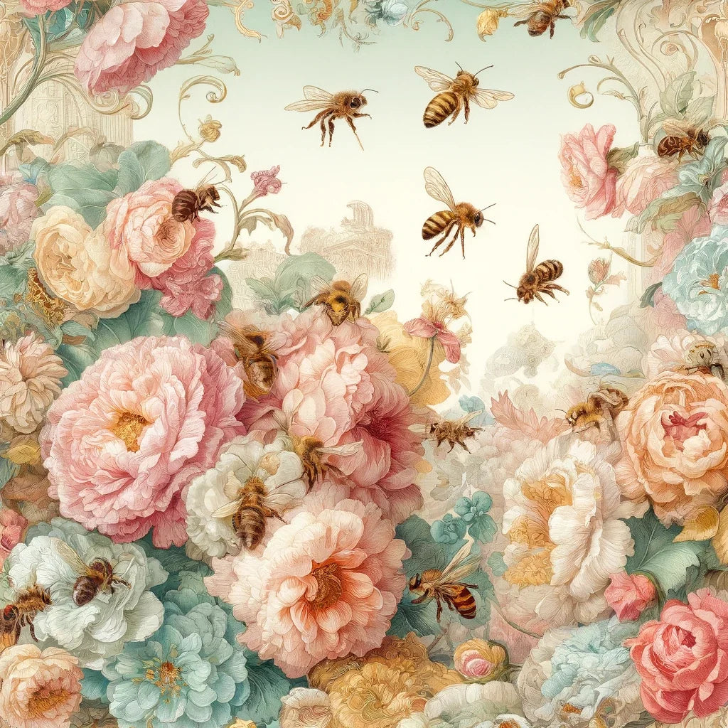 Victorian Bee Garden Canvas