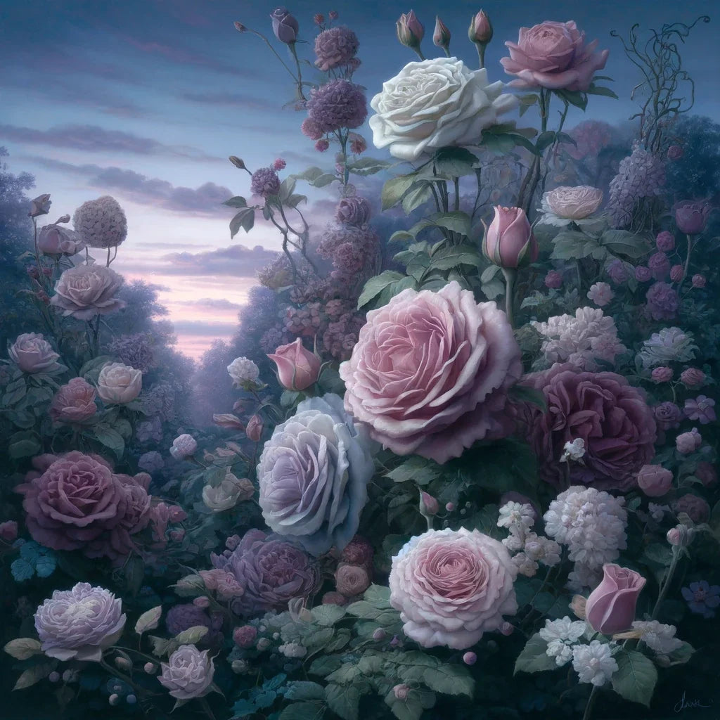 Victorian Elegance Roses Canvas