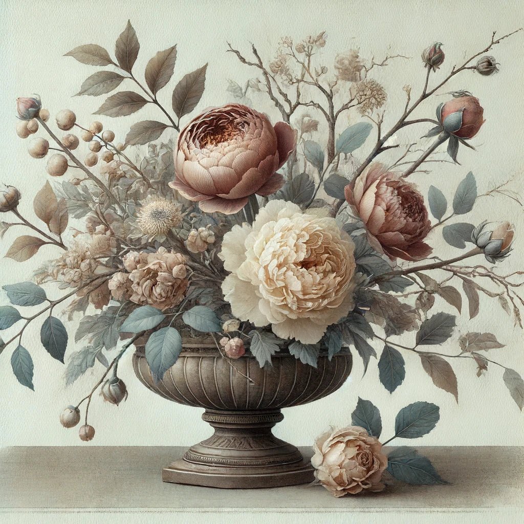 Victorian Ikebana Canvas