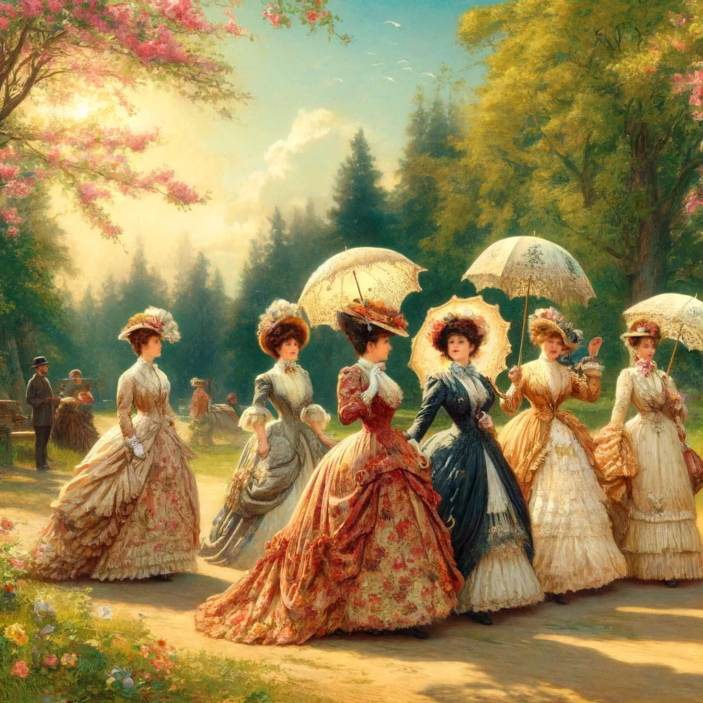 Victorian Spring Elegance Cotton Cushion