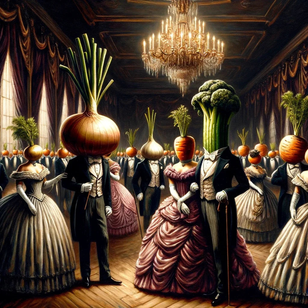 Victorian Vegetable Gala Canvas