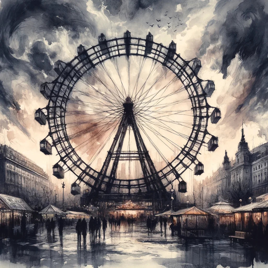Vienna Ferris Wheel Emotions Canvas