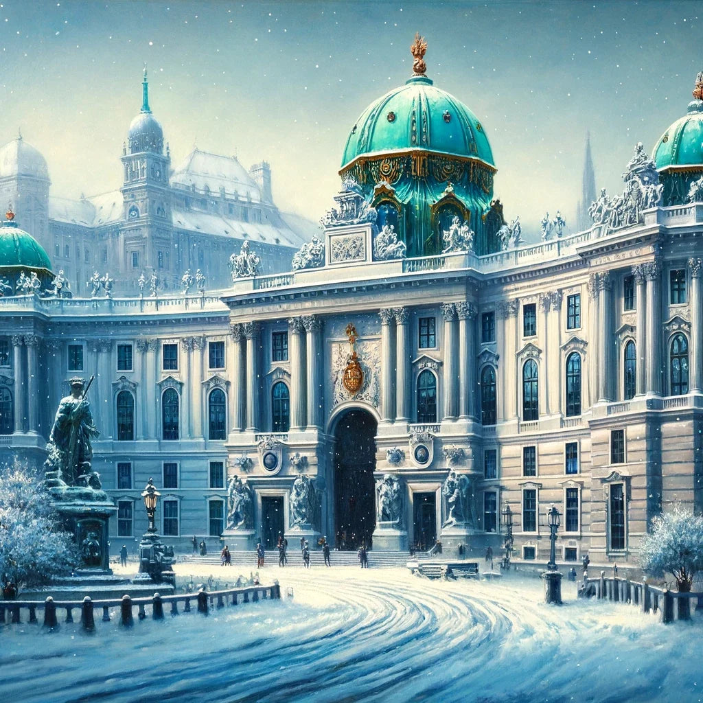 Vienna Winter at Hofburg Canvas