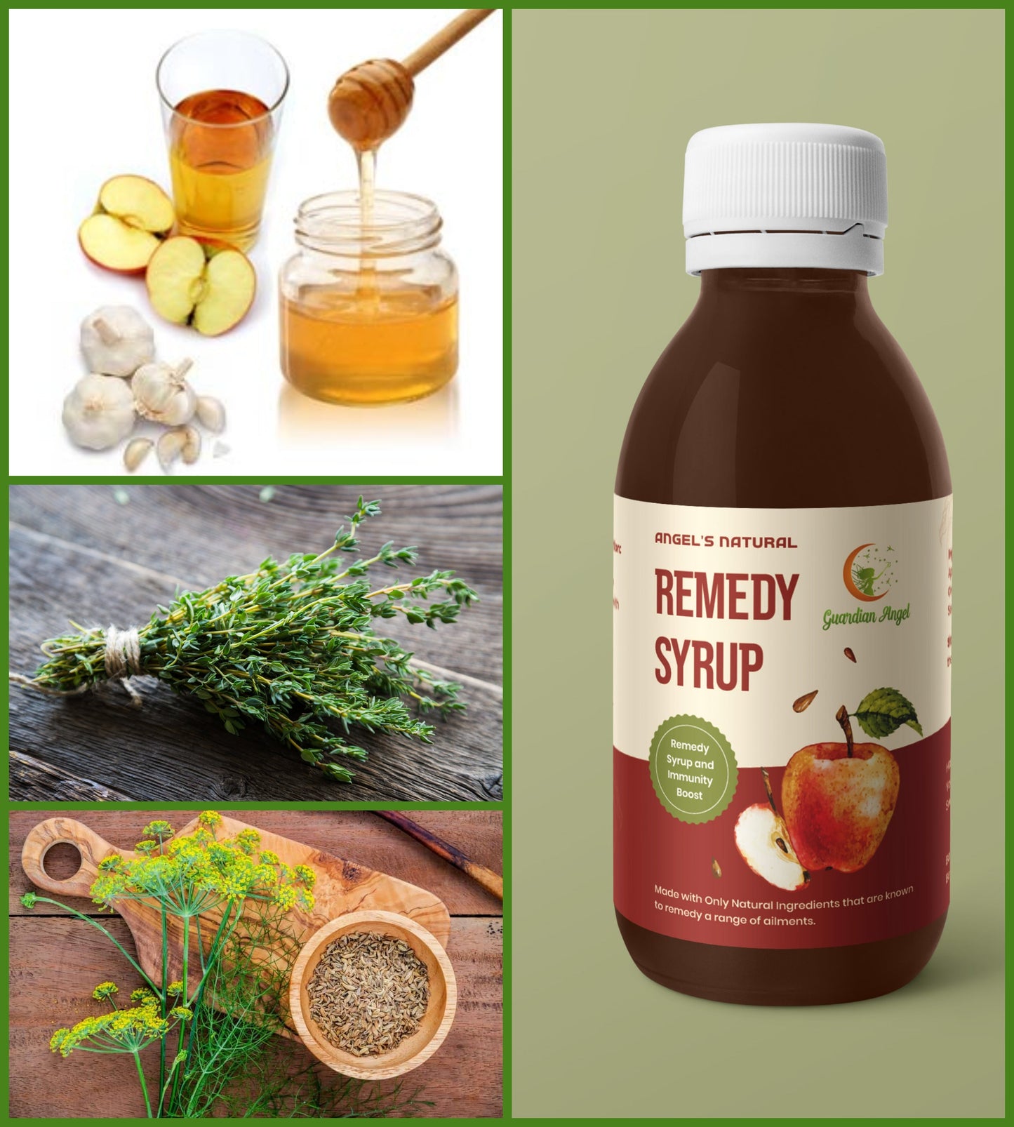 Angel's Natural Remedy Syrup - Vinegar, Garlic & Honey