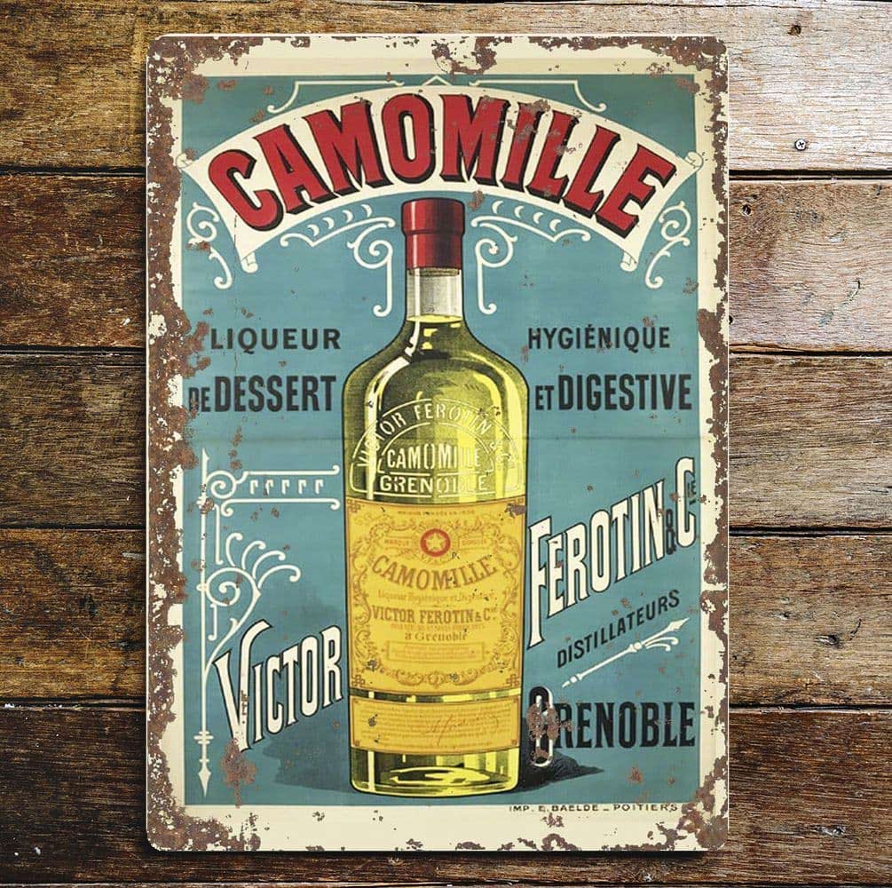 Camomille liqueur Drink Advertising Sign