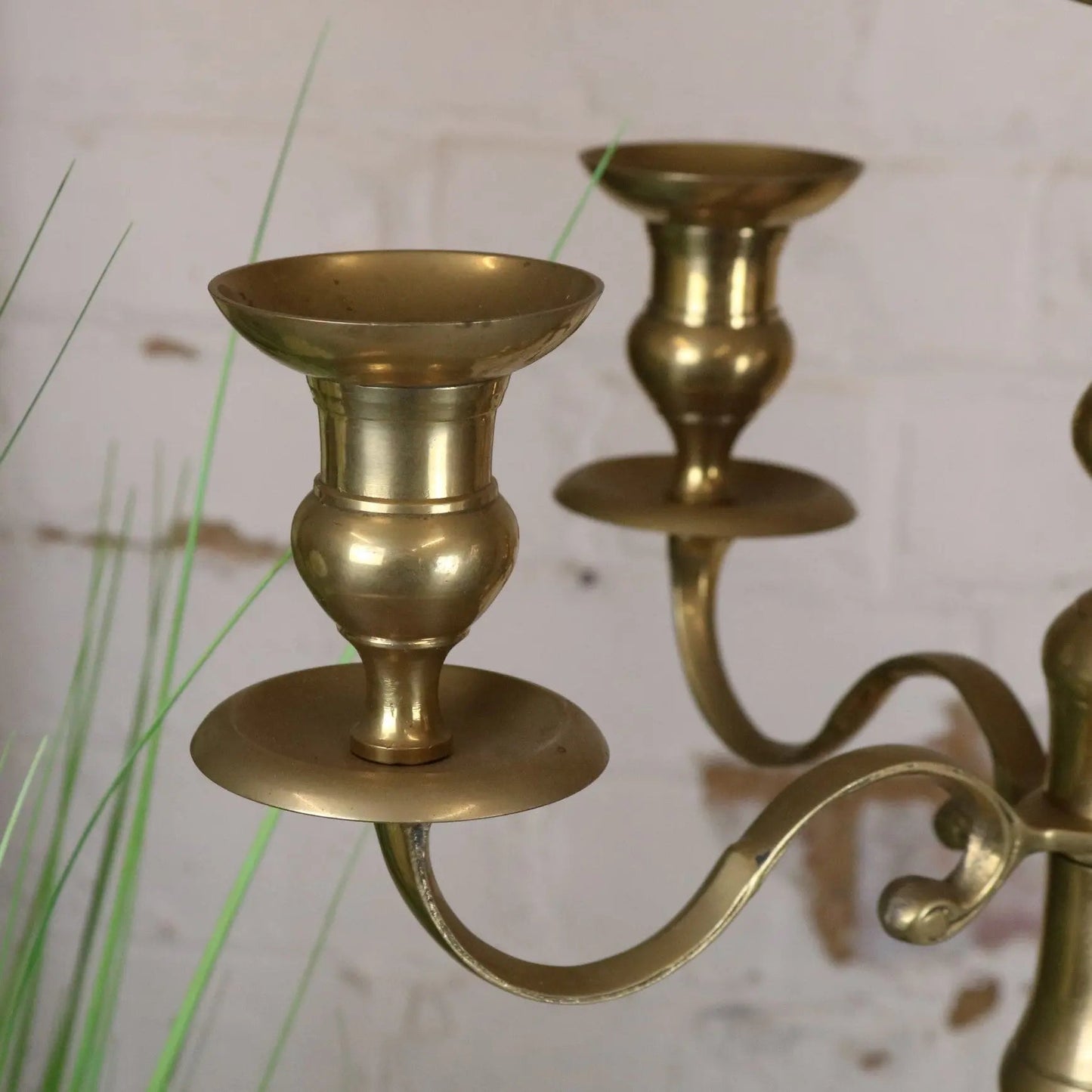 Vintage Brass Candelabra 100cm 5 Candle