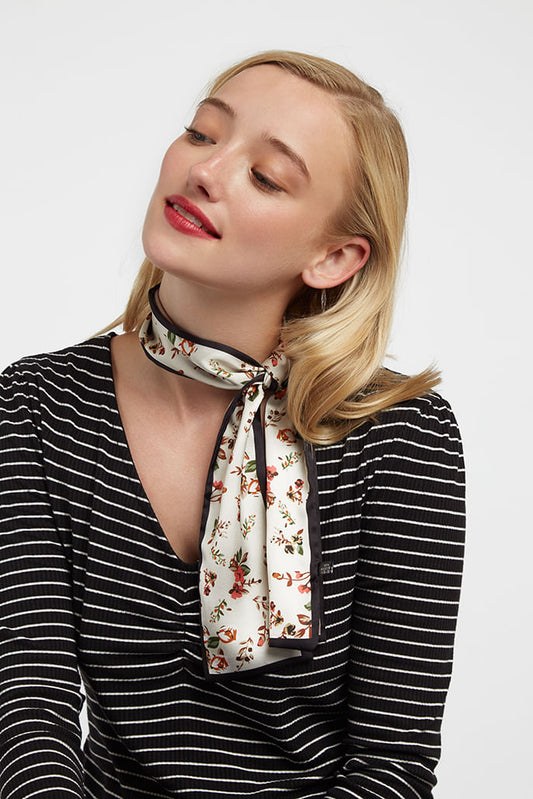 Louche Virginia Floral Narrow Scarf