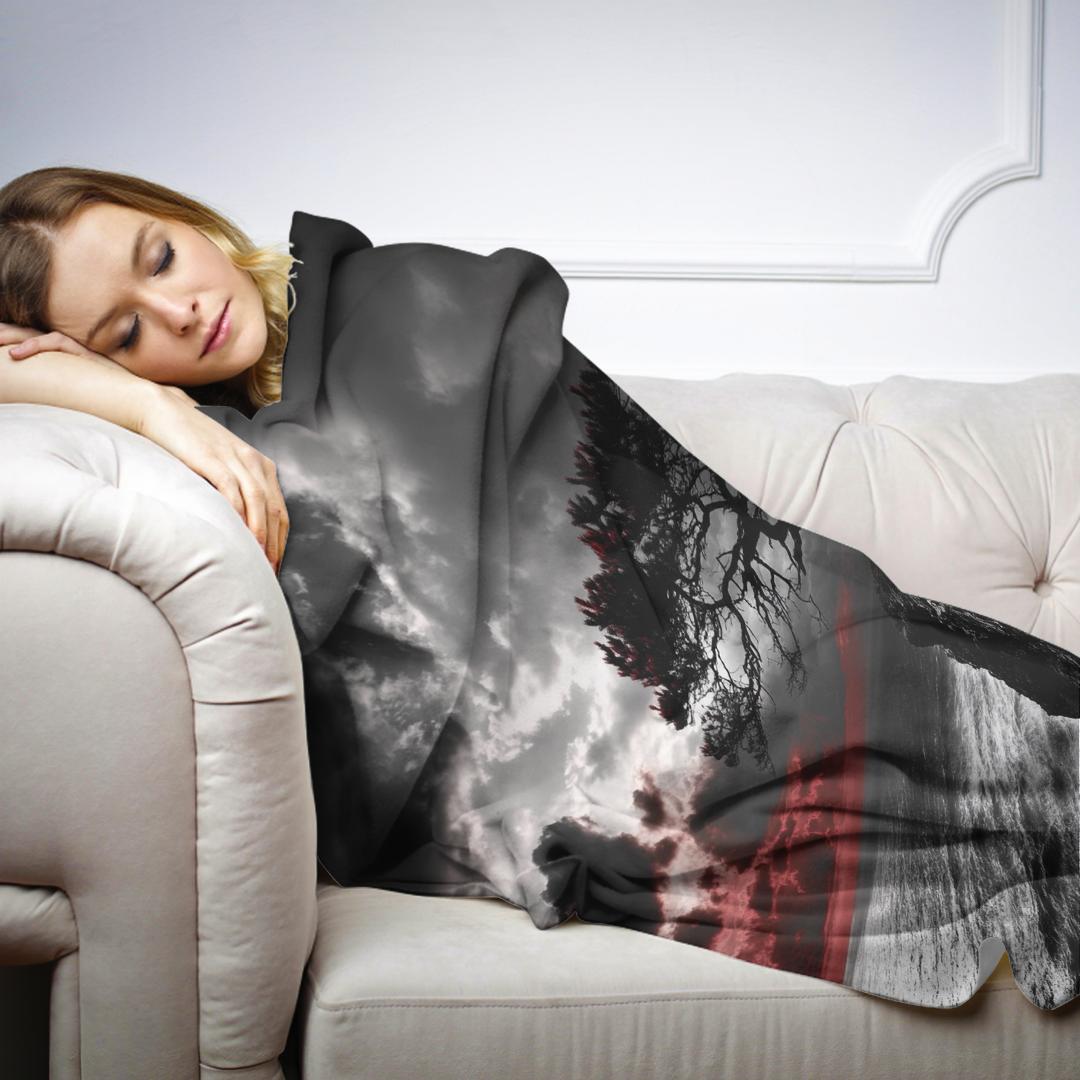 Passionate Sunset Tree Blanket