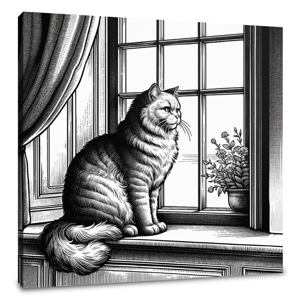 Elegant Gaze Canvas
