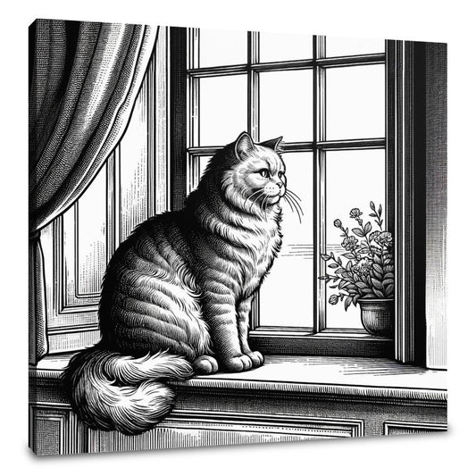 Elegant Gaze Canvas