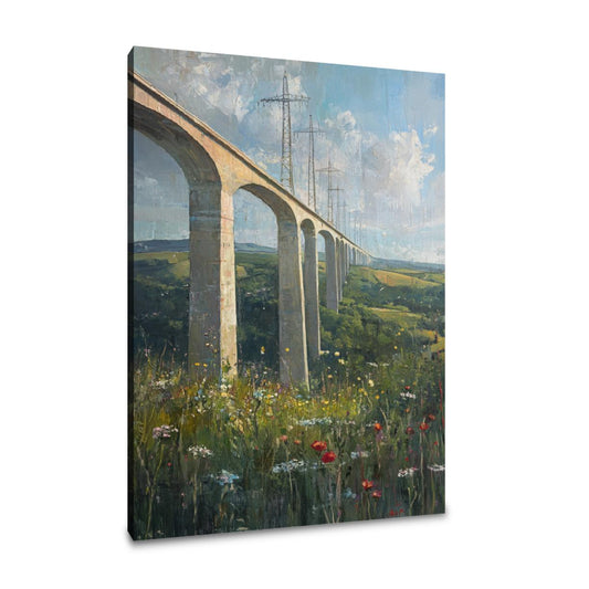 Millau Viaduct Impressionist Canvas