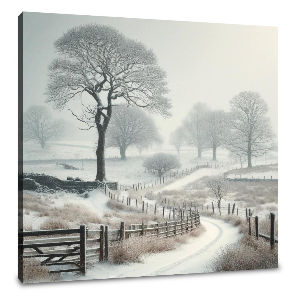 Winter Countryside Canvas