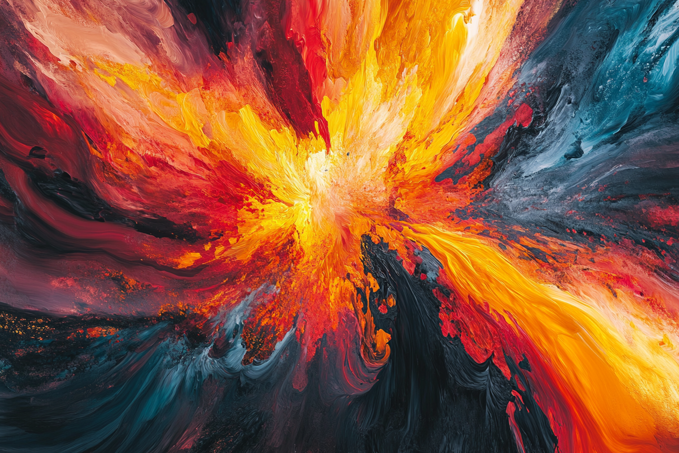 Volcano of Energy Canvas