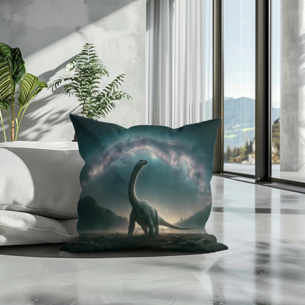 Cosmic Wonder Brachiosaurus Cotton Cushion