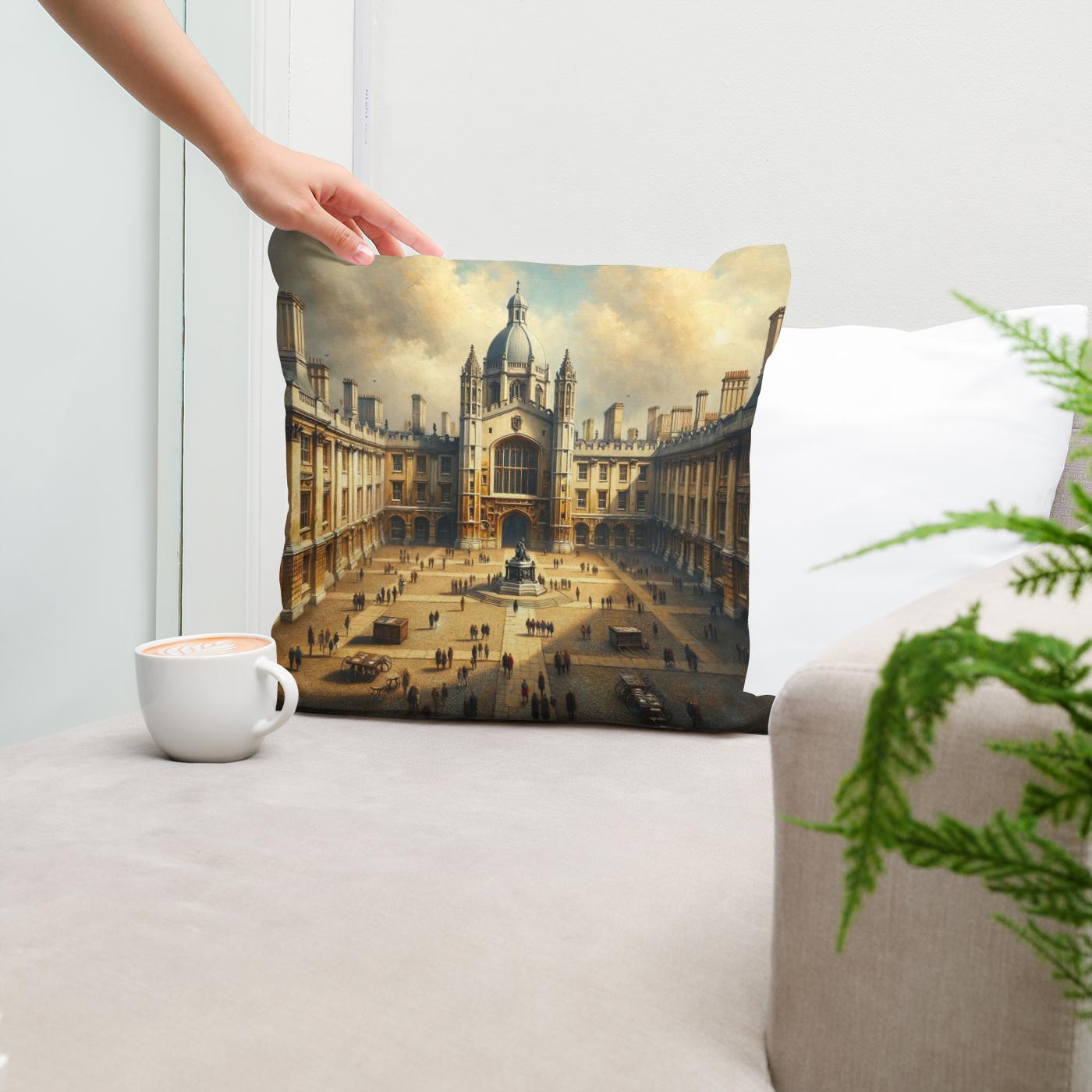 Cambridge Trinity Court Cotton Cushion