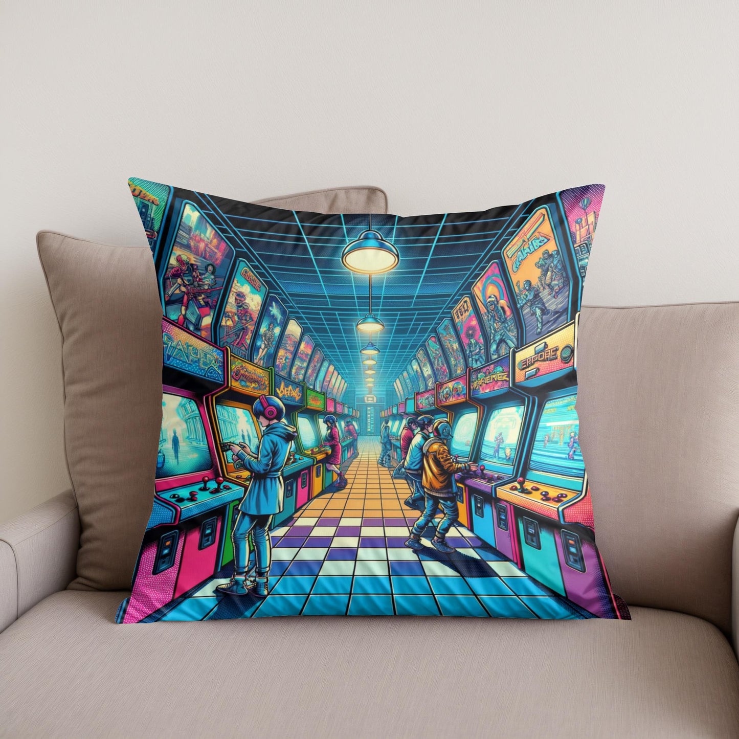 Future Play Arcade Cotton Cushion