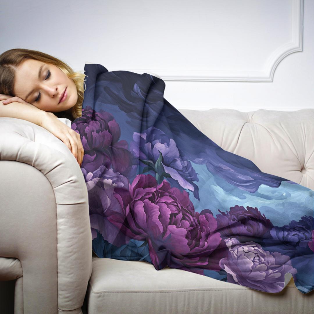 Peony Twilight Blanket
