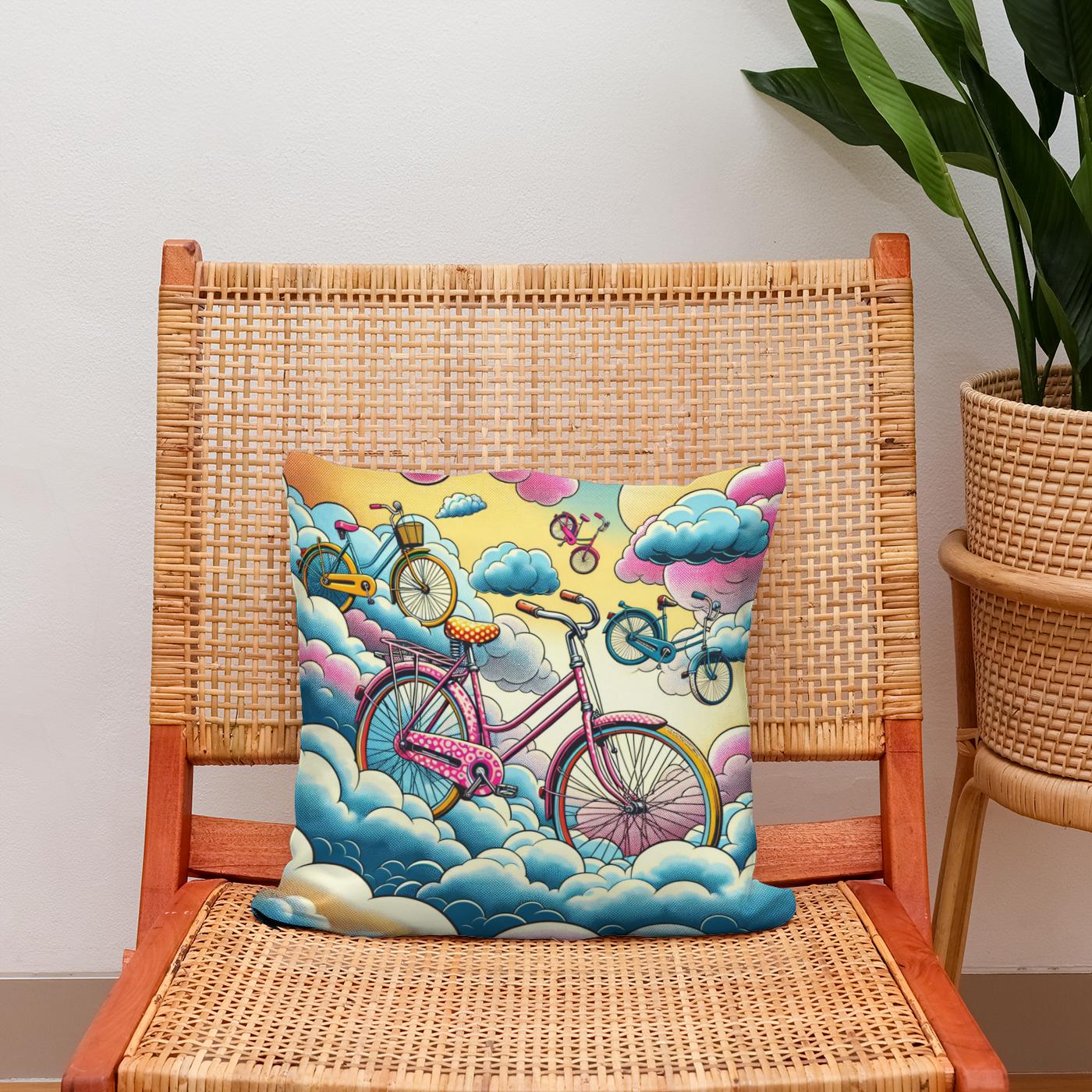Skyward Cycles Cotton Cushion
