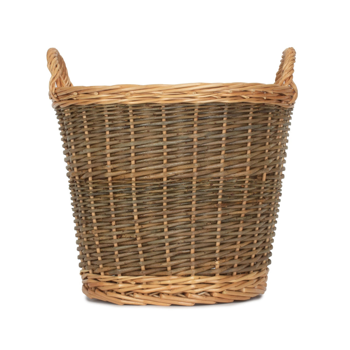 Small Unpeeled Log Basket With Lining