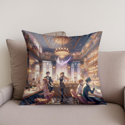 Enchanted Urban Elegance Cotton Cushion