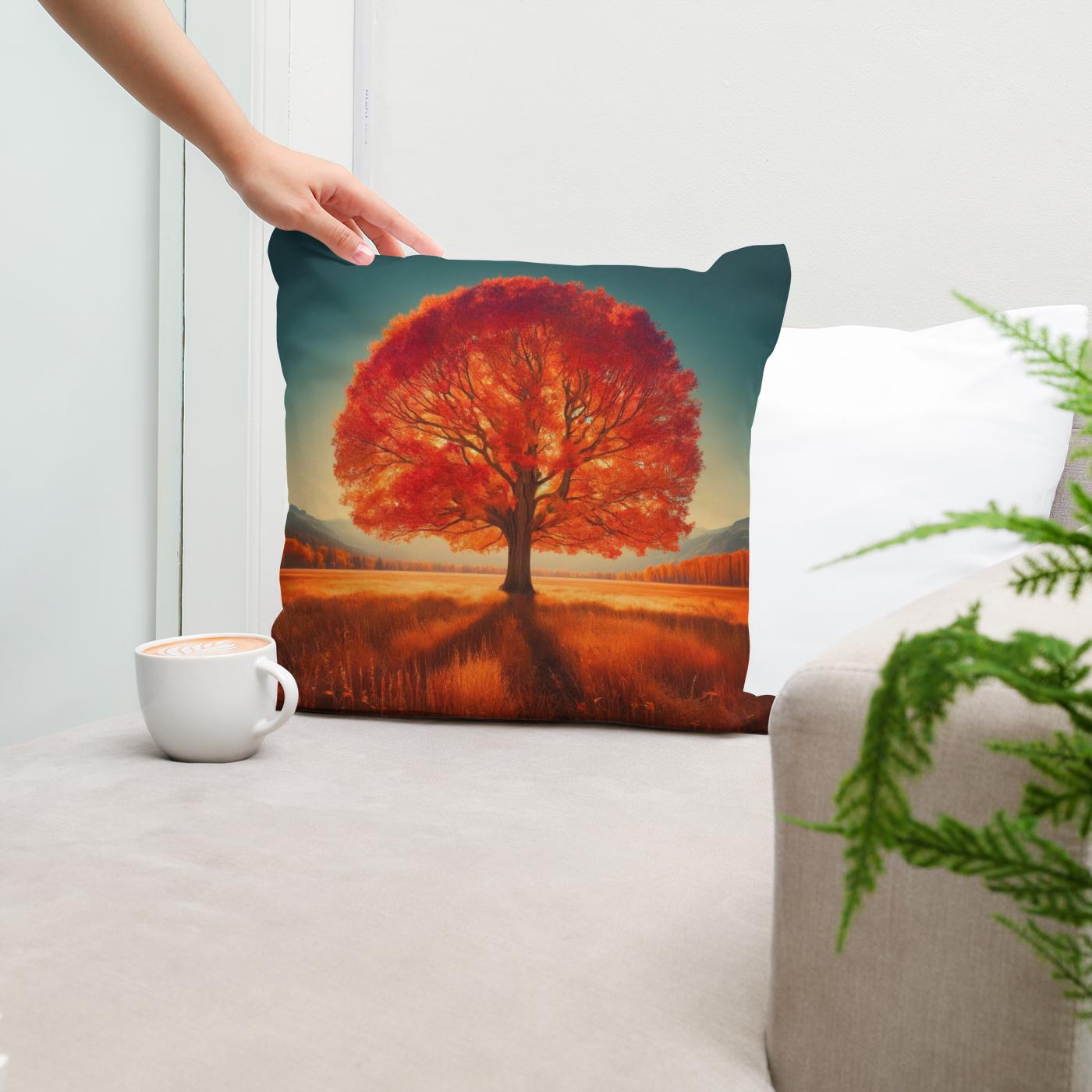 Autumn Solitude Cotton Cushion