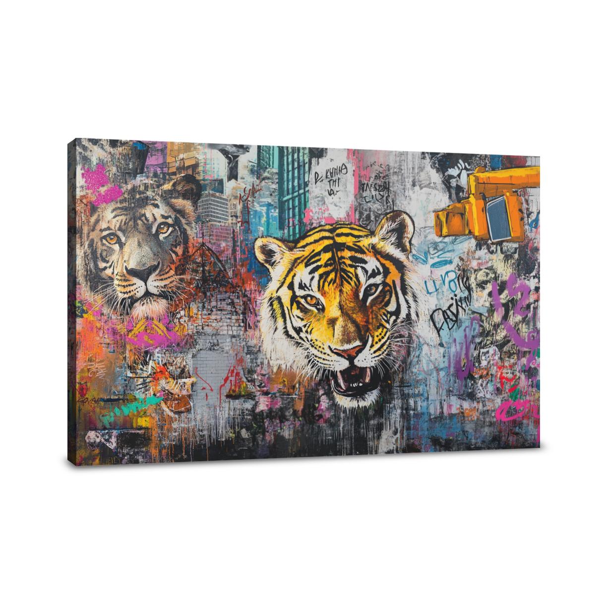 Urban Jungle Animals Canvas