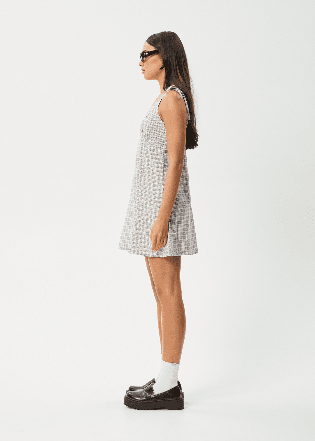 AFENDS Drew Seersucker Mini Dress