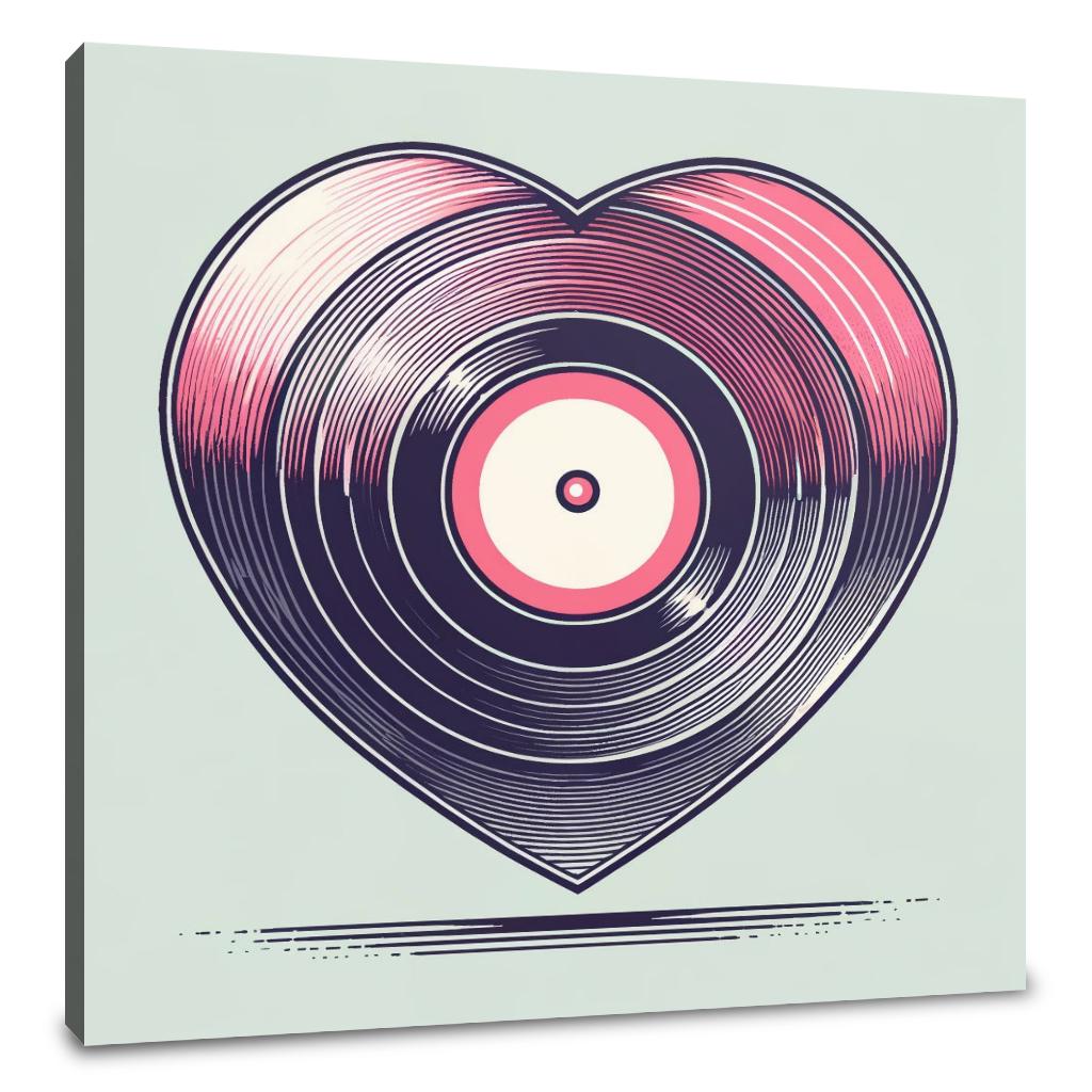Retro Romance Canvas