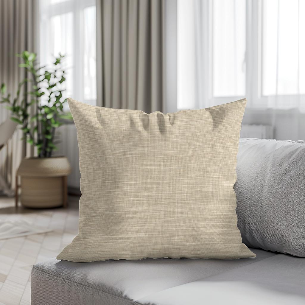 Beige Cotton Cushion