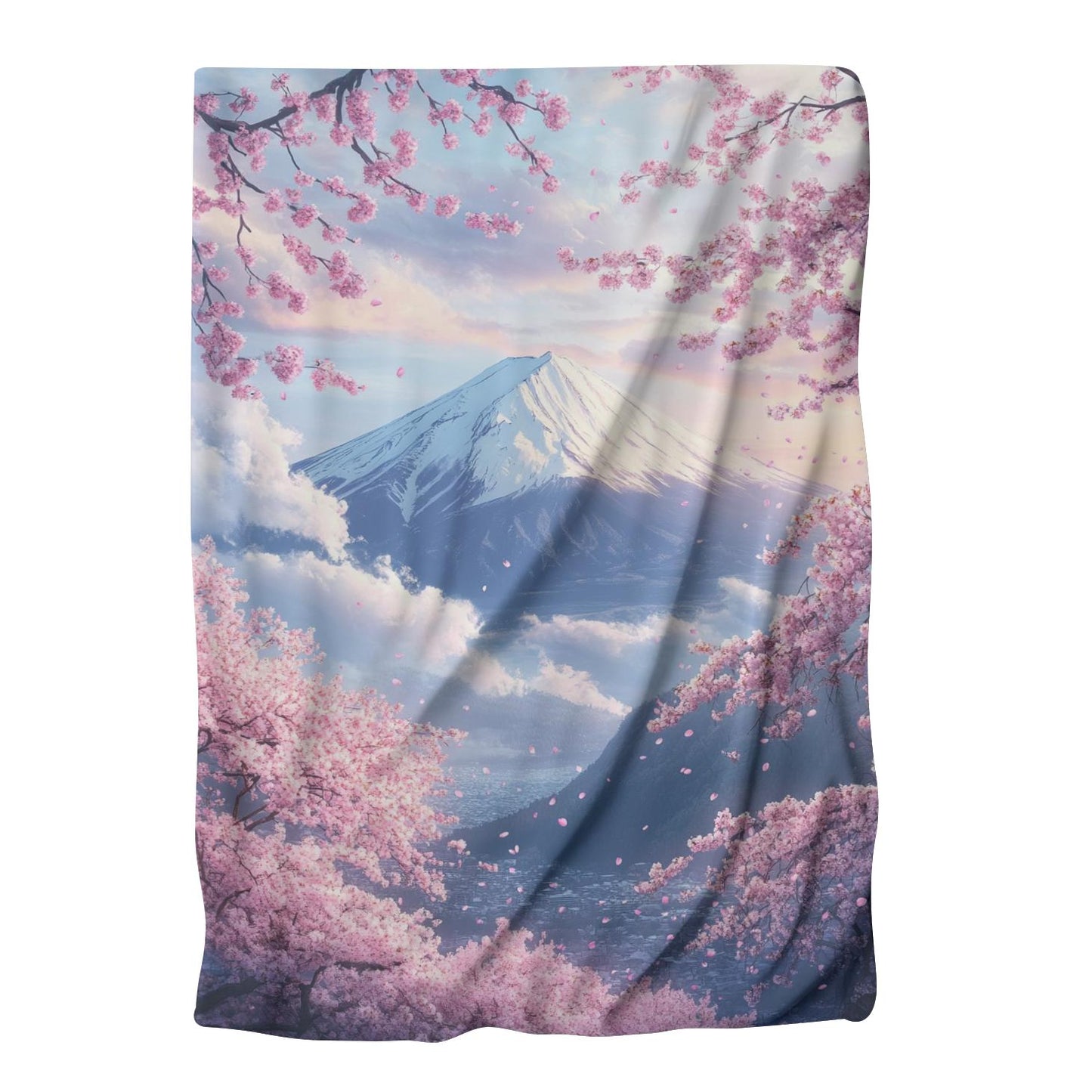 Mount Fuji Blossom Blanket