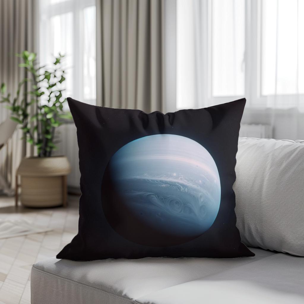 Uranus' Celestial Calm Cotton Cushion