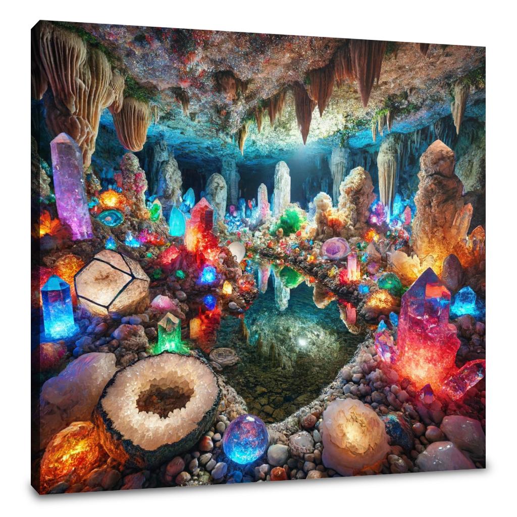 Crystal Cavern Canvas