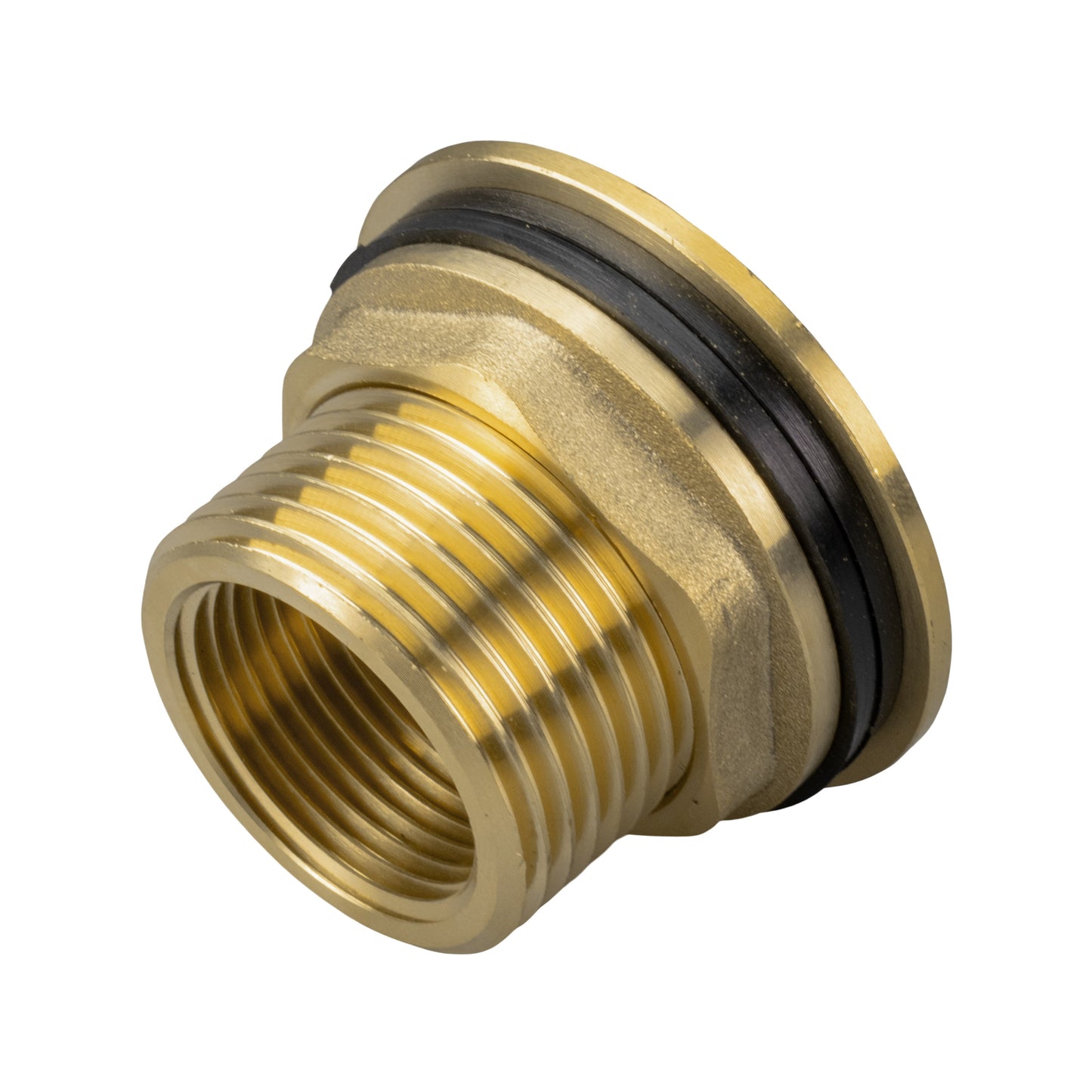 Water Butt Brass Kit 3/4" with Lever Tap Hose Barb and Side Lock and Drill Bit