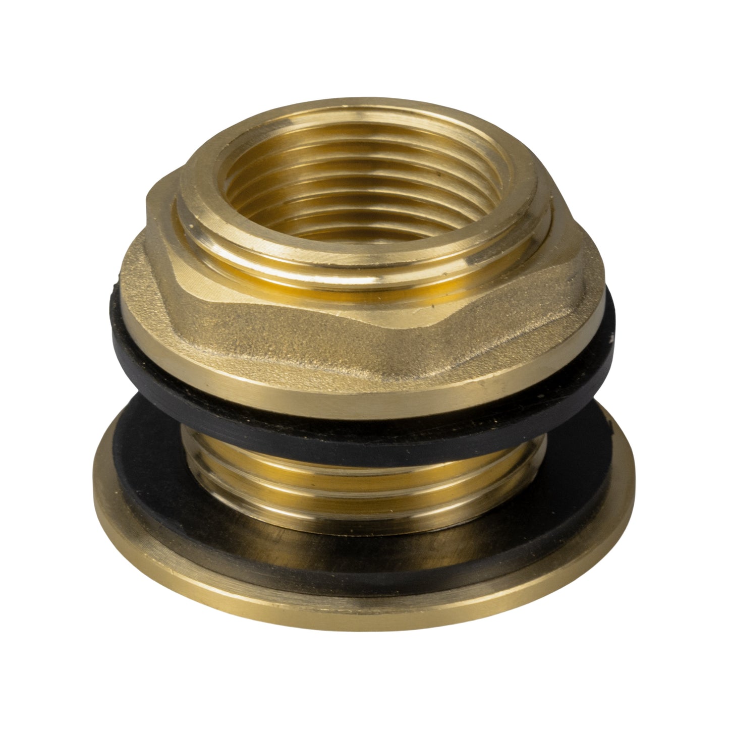 Water Butt Brass 1" BSP Male - 3/4" BSP Female and Drill Bit