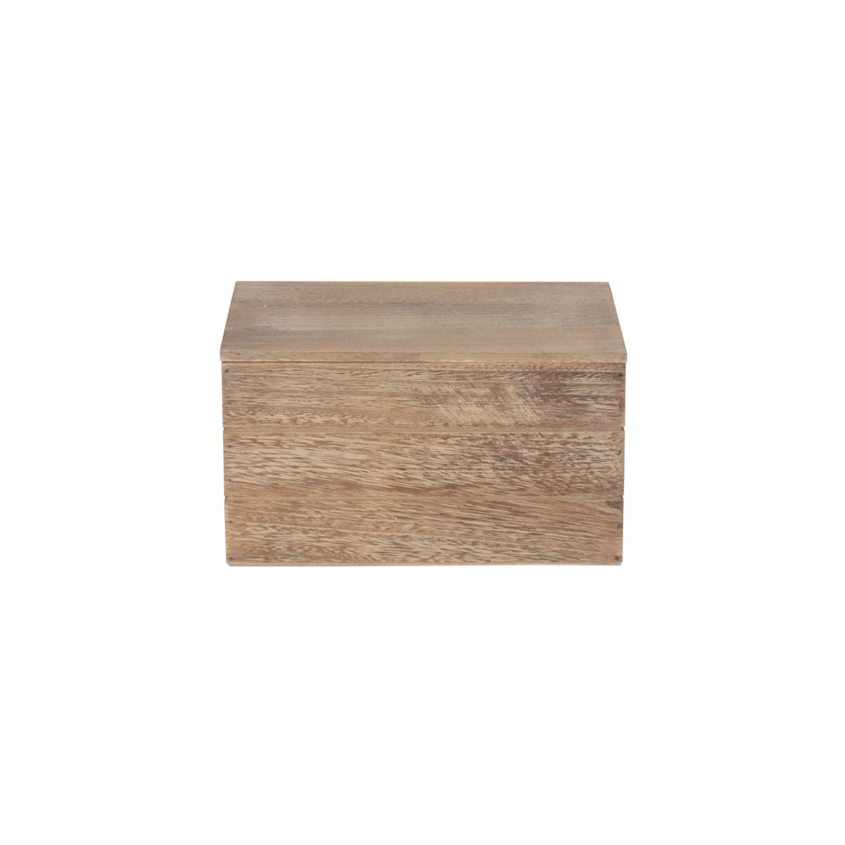 Small Oak Effect Heart Cut-Out Box with Lid
