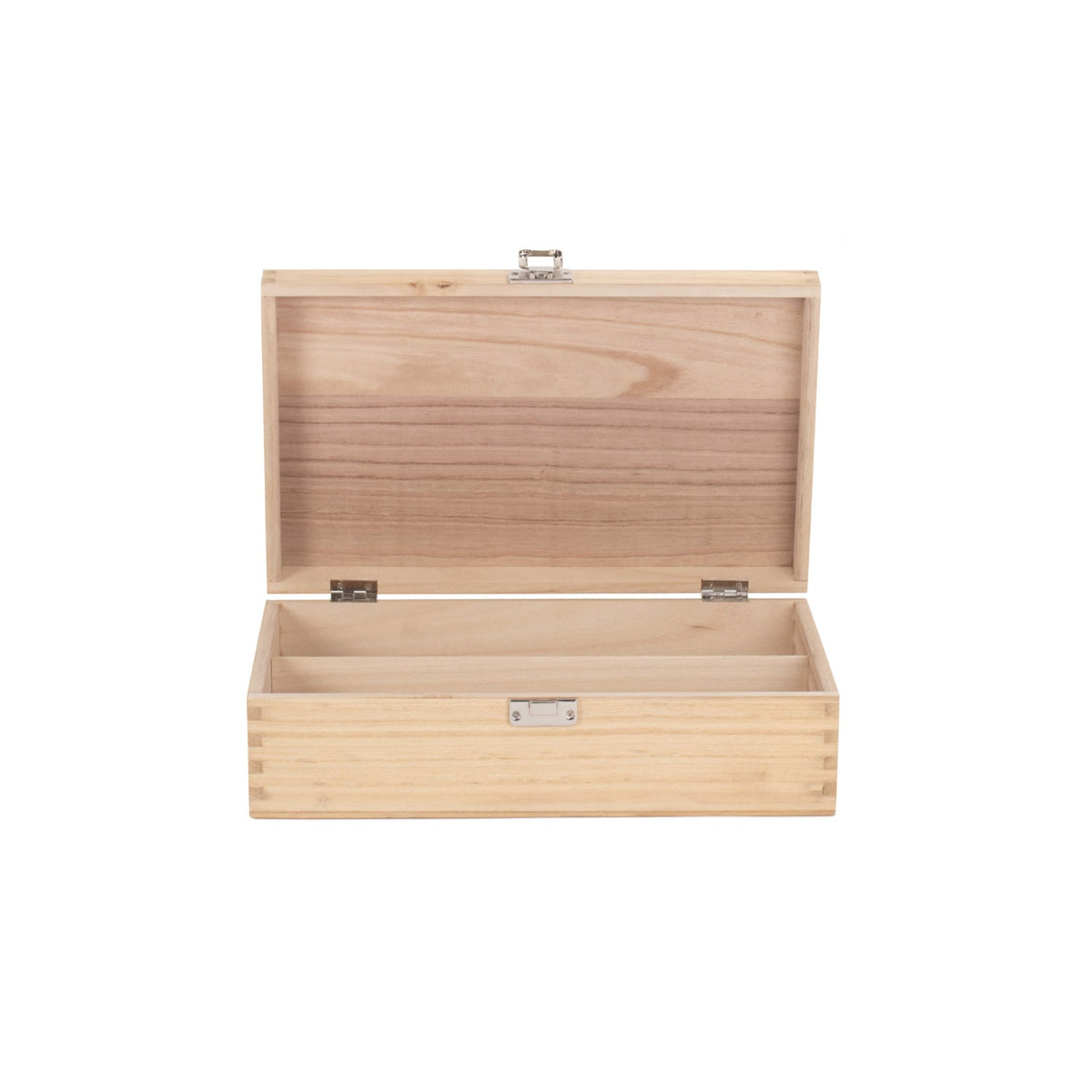 Two Bottle Clear Varnish Wooden Box