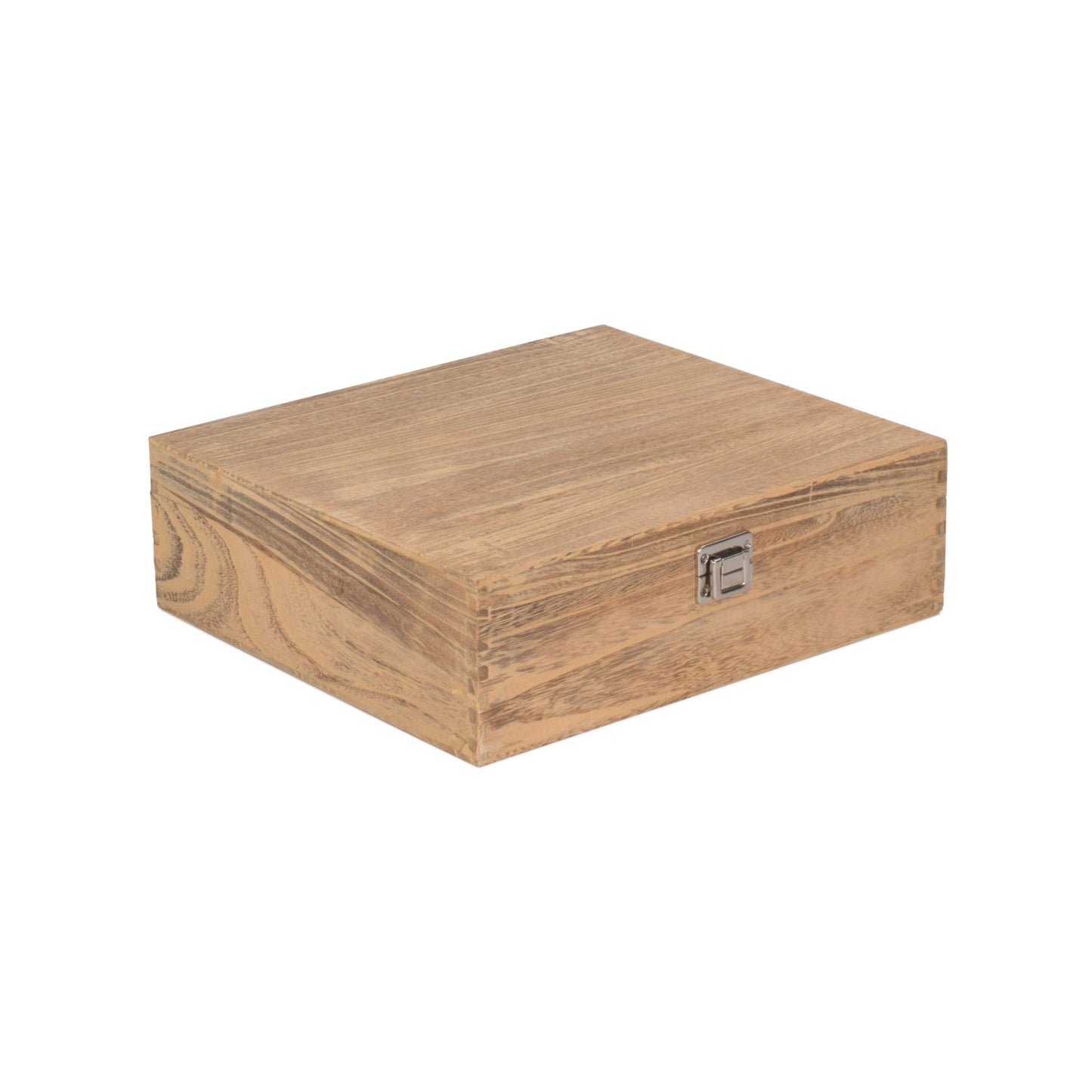 Three Bottle Oak Effect Wooden Box