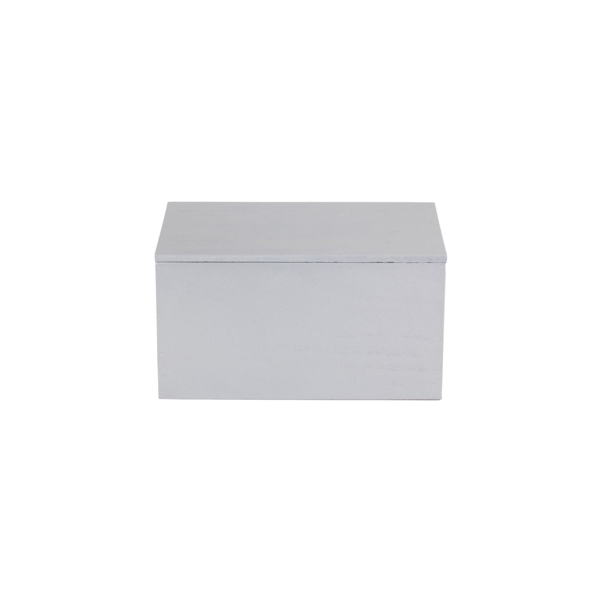Silver Grey Star Cut-Out Wooden Box with Lid