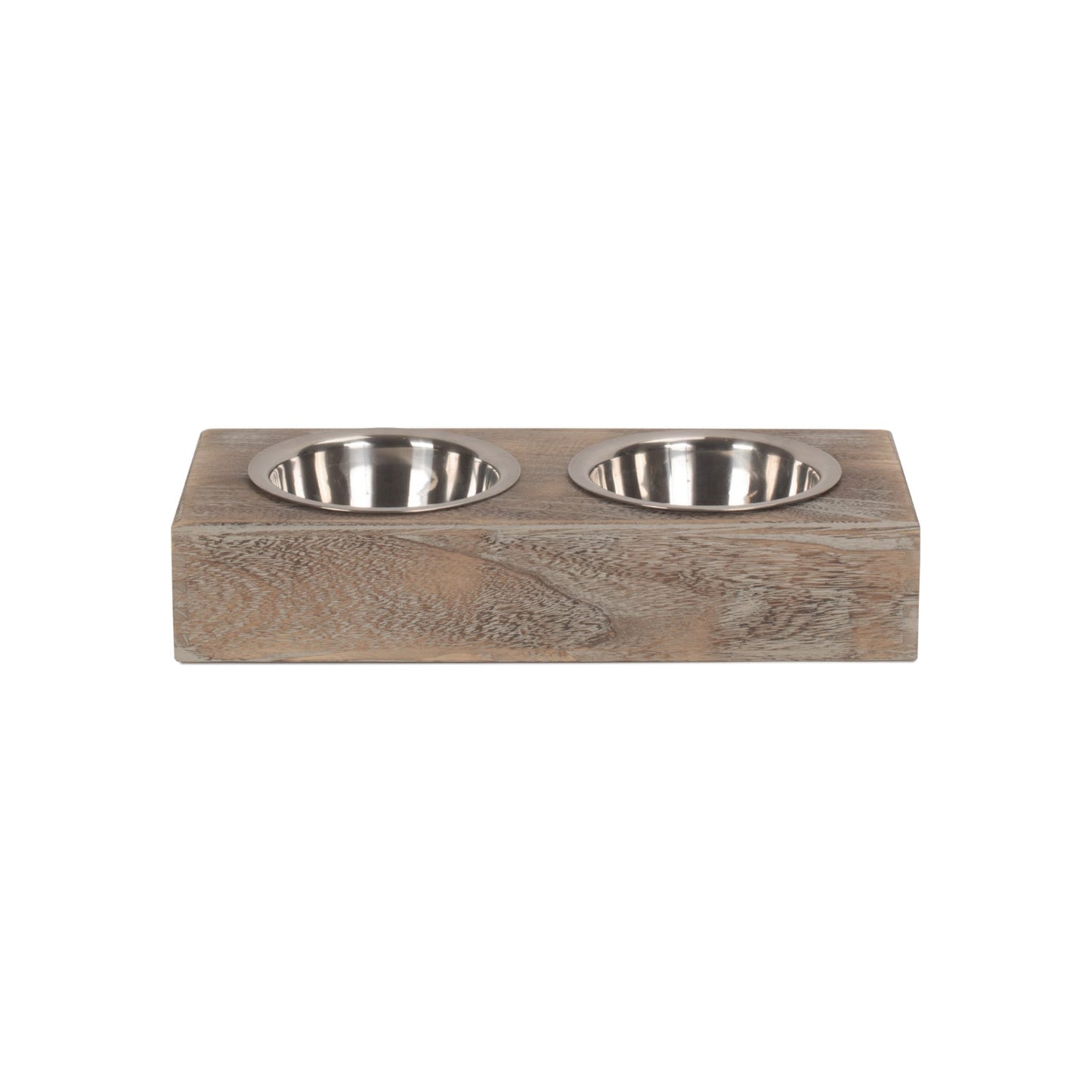 Pet Feeding Station with Stainless Steel Bowls
