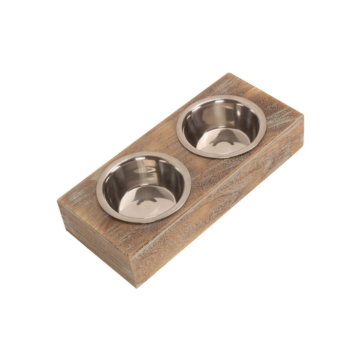 Pet Feeding Station with Stainless Steel Bowls