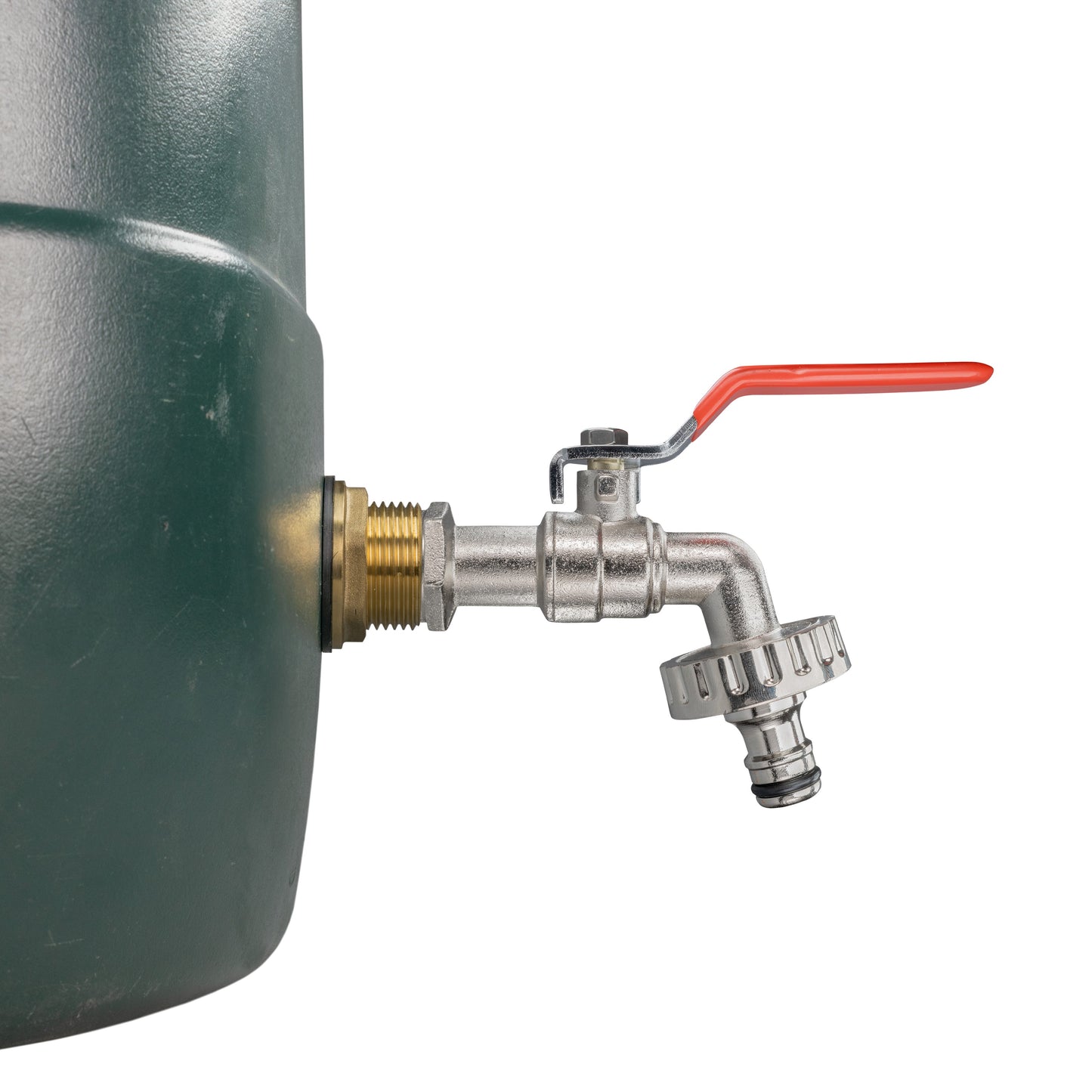 Water Butt Brass Kit 3/4" with Quick Connect Lever Tap
