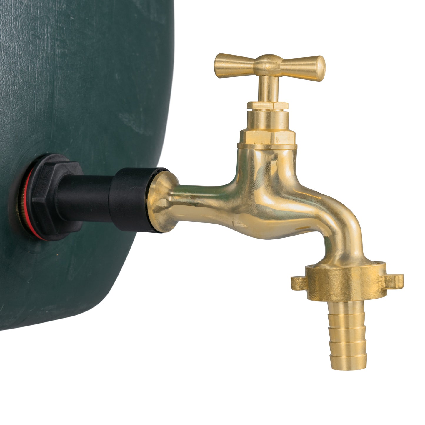 Water Butt Extension Kit 1/2" with 13mm Barbed Polished Brass Tap and Drill Bit