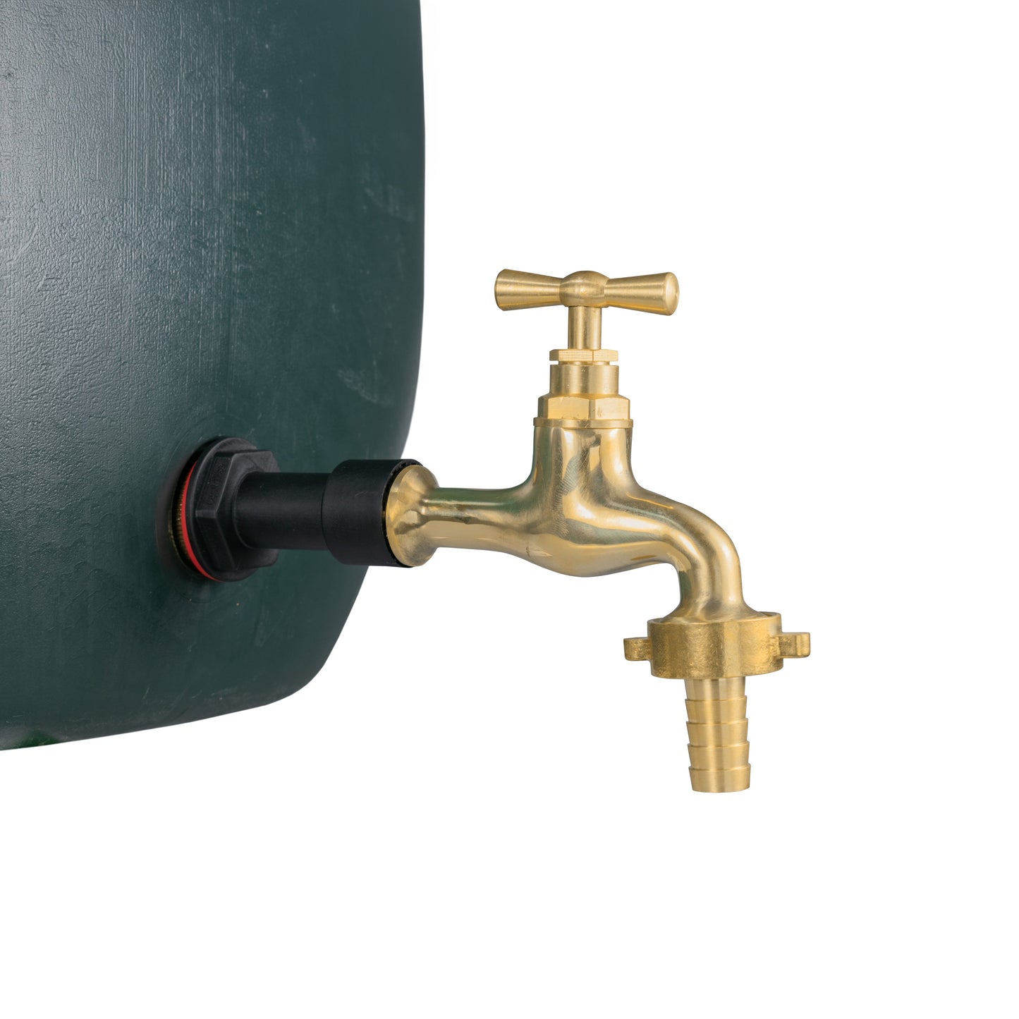 Water Butt Extension Kit 1/2" with 15mm Barbed Polished Brass Tap and Drill Bit