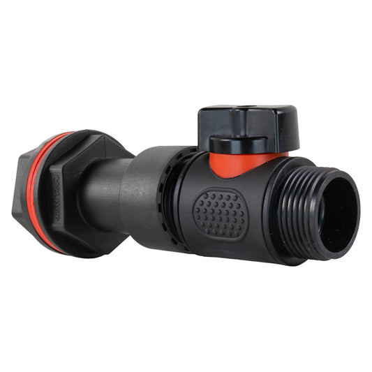 Water Butt Extension Kit 3/4" with 3/4" BSP In-Line Valve and Drill Bit