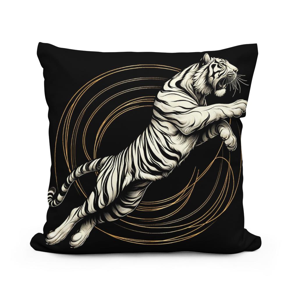 Golden Leap Majesty Cotton Cushion
