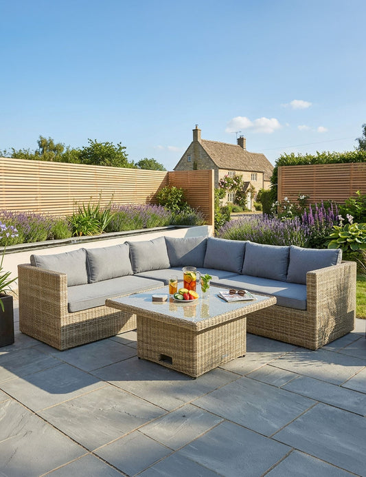 Wentworth 6 Seater Adjustable Corner Lounging Set