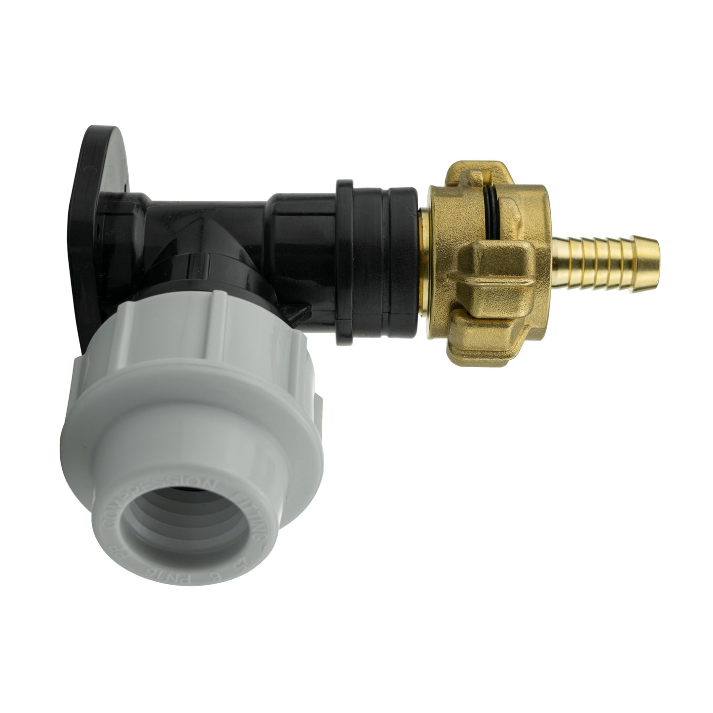 Wall Flange Kit 32mm MDPE + 13mm Barbed Geka Set