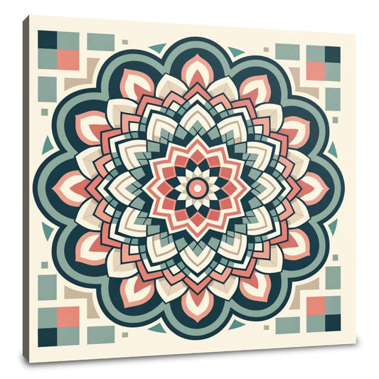 Floral Geometry Canvas
