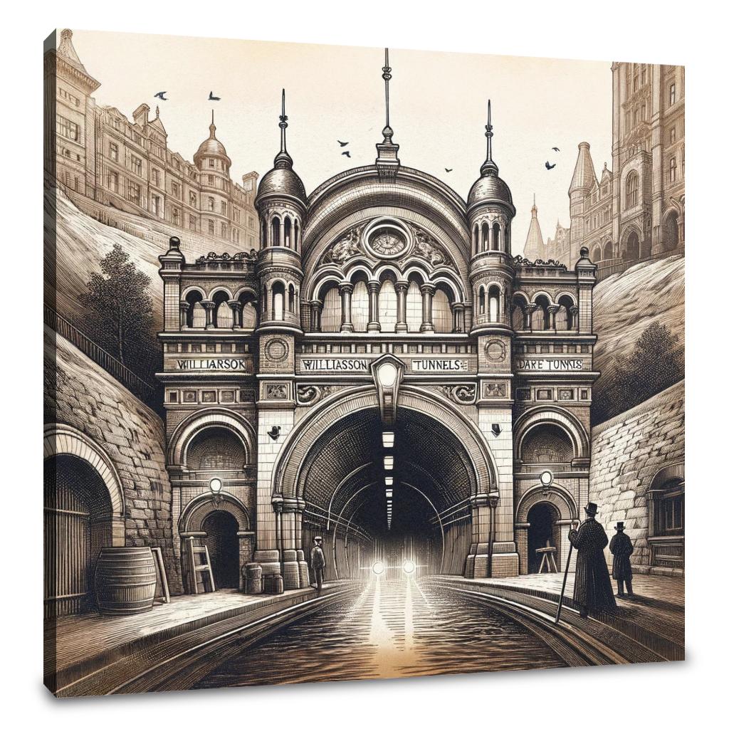 Historic Liverpool Tunnels Expanded Canvas